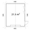 Garáž ANDRE 21,5 m²