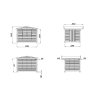 4 Palmako sheds Marian 6.2 m2 Folding Kiosk 4xviews measures
