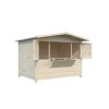 10 Palmako sheds Marian 6.2 m2 Folding Kiosk NATURAL