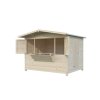 11 Palmako sheds Marian 6.2 m2 Folding Kiosk NATURAL extra