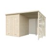 11 Palmako Shed Leif 3.0+2.9 m2 NATURAL extra