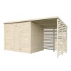 11 Palmako Shed Leif 4.5+2.9 m2 NATURAL extra