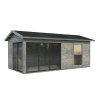 Zahradní domek AMANDA 17,1 m² s posuvnými dveřmi