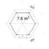 6 Palmako pavilion Hanna 7.6 m2 measures