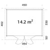 Zahradní domek LEA 14,2 m²