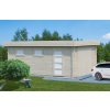 1 Palmako garage Rasmus 19.0 m2 with wooden gate NATURAL wb