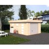 1 Palmako garage Rasmus 19.0 m2 with sectional door NATURAL wb