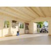2 Palmako garage Roger 23.9 m2 wooden gate interior view