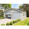 1 Palmako garage Roger 28.4 m2 with sectional door NATURAL wb kopie