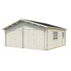 10 Palmako garage Roger 28.4 m2 with wooden gate NATURAL