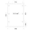 6 Palmako carport Karl 11.7 m2 measures