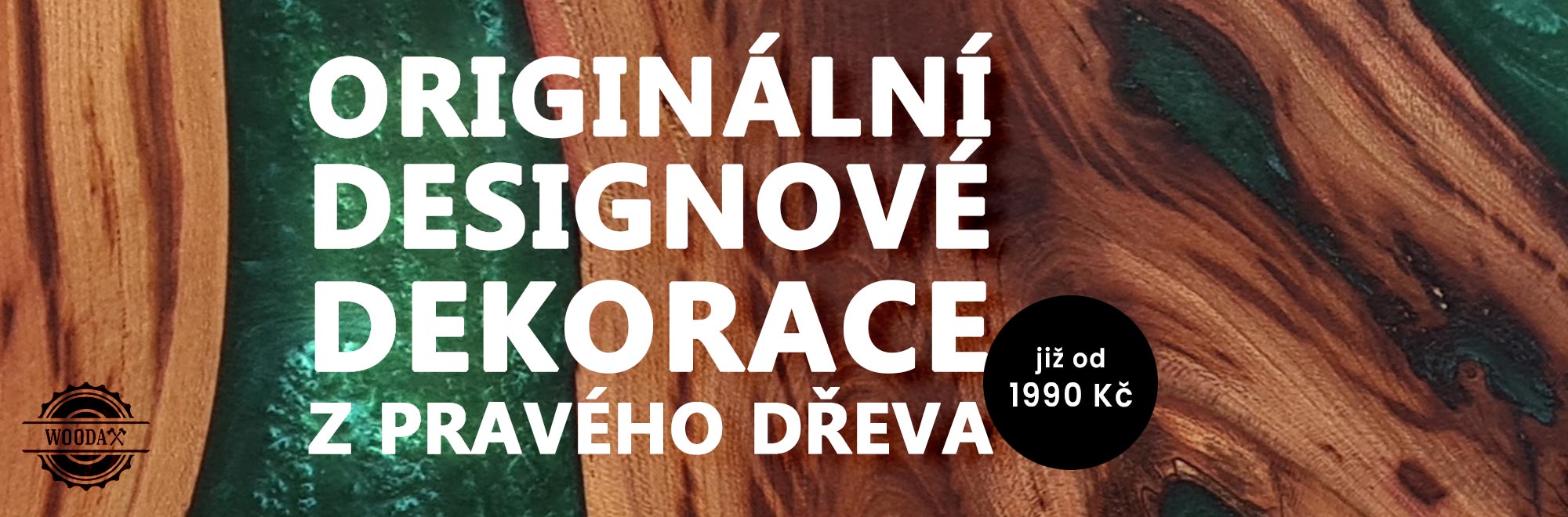 Originální designové dekorace z pravého dřeva
