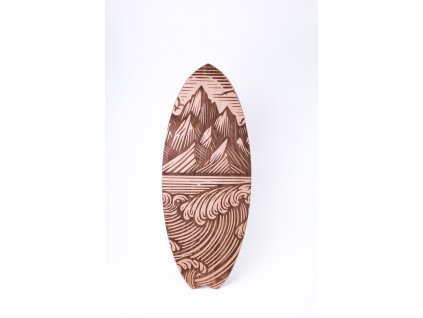 BALANČNÍ DESKA WOODBOARDS SURF MOUNTAINWAVE- SAMOSTATNĚ  Exkluzivní design, který spojuje umění a funkčnost