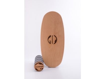 Balanční deska Woodboards Mini - komplet  Dopřejte svým dětem kvalitní trénink rovnováhy a koordinace na balanční desce českého výrobce