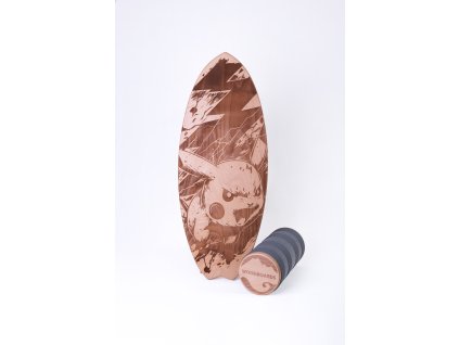 BALANČNÍ DESKA WOODBOARDS SURF ANGRY PIKA PIKA  - KOMPLET  Exkluzivní design, který spojuje umění a funkčnost