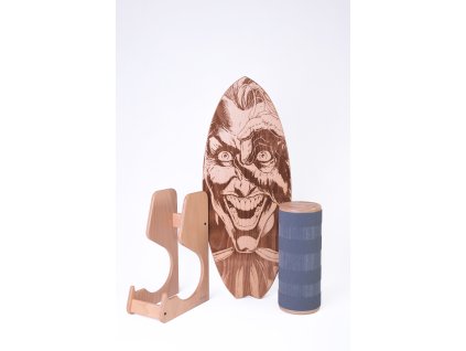 Balanční deska Woodboards SURF JOKER - komplet + STOJAN  nová éra domácího fitness
