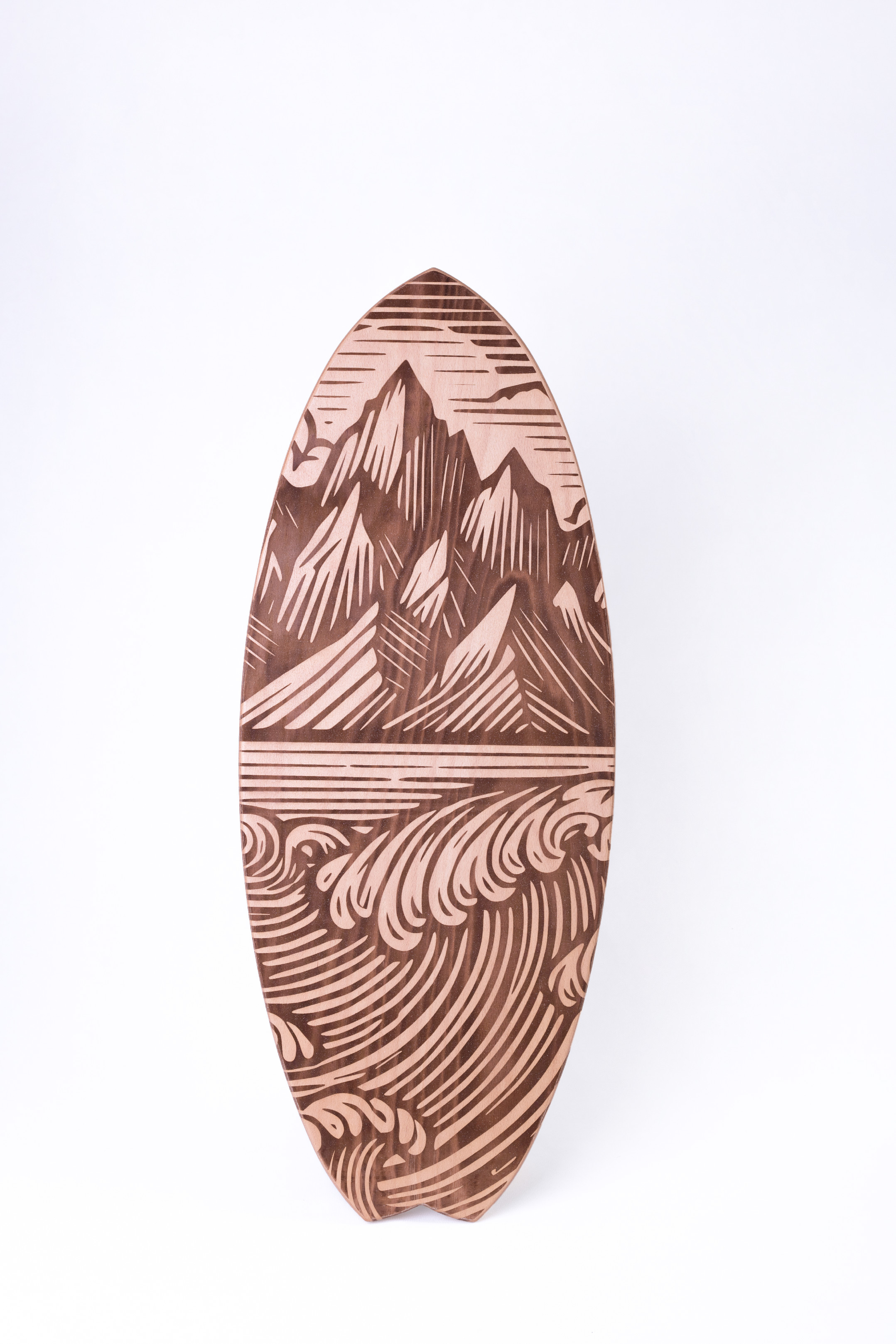 BALANČNÍ DESKA WOODBOARDS SURF MOUNTAINWAVE- SAMOSTATNĚ Exkluzivní design, který spojuje umění a funkčnost
