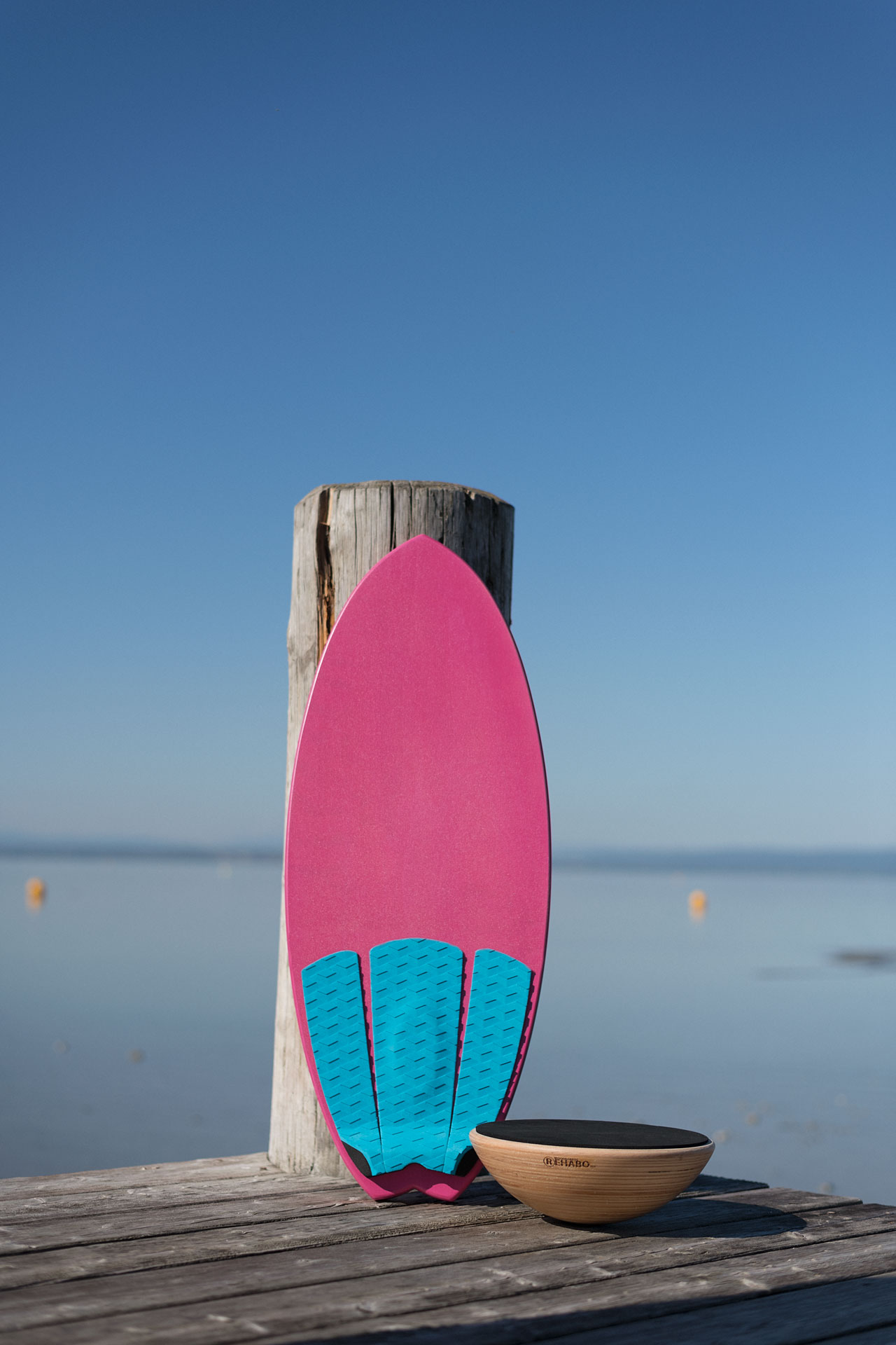Balanční deska Woodboards Surf Pinky Edition