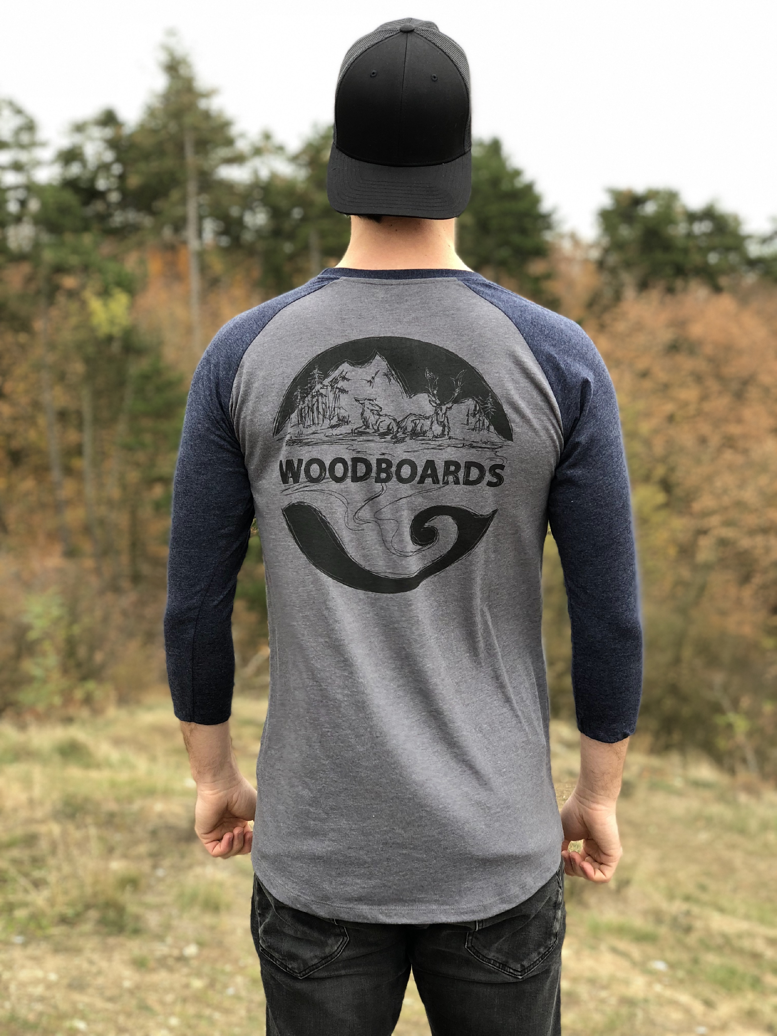 Levně Woodboards Triko 3/4 rukáv