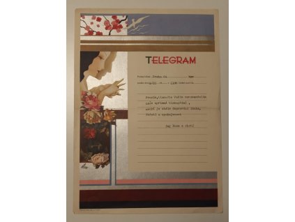 Telegram Art deco