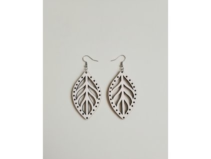 Originálne drevené náušnice