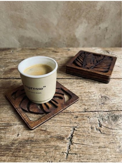 TROPIC MIX Coaster Set: Wooden (6 pcs)