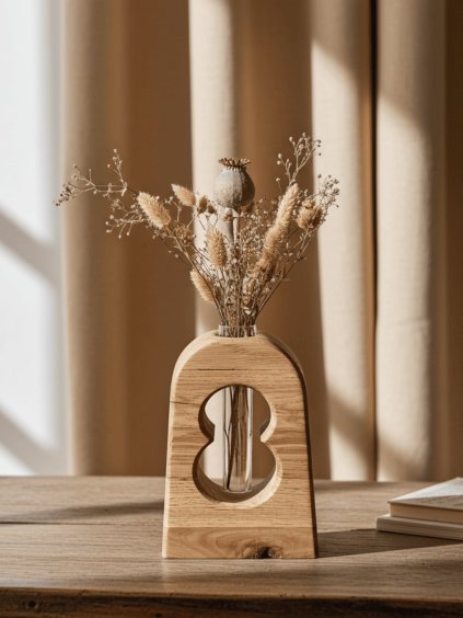 Drevená váza DUB NEKONEČNO edited 4