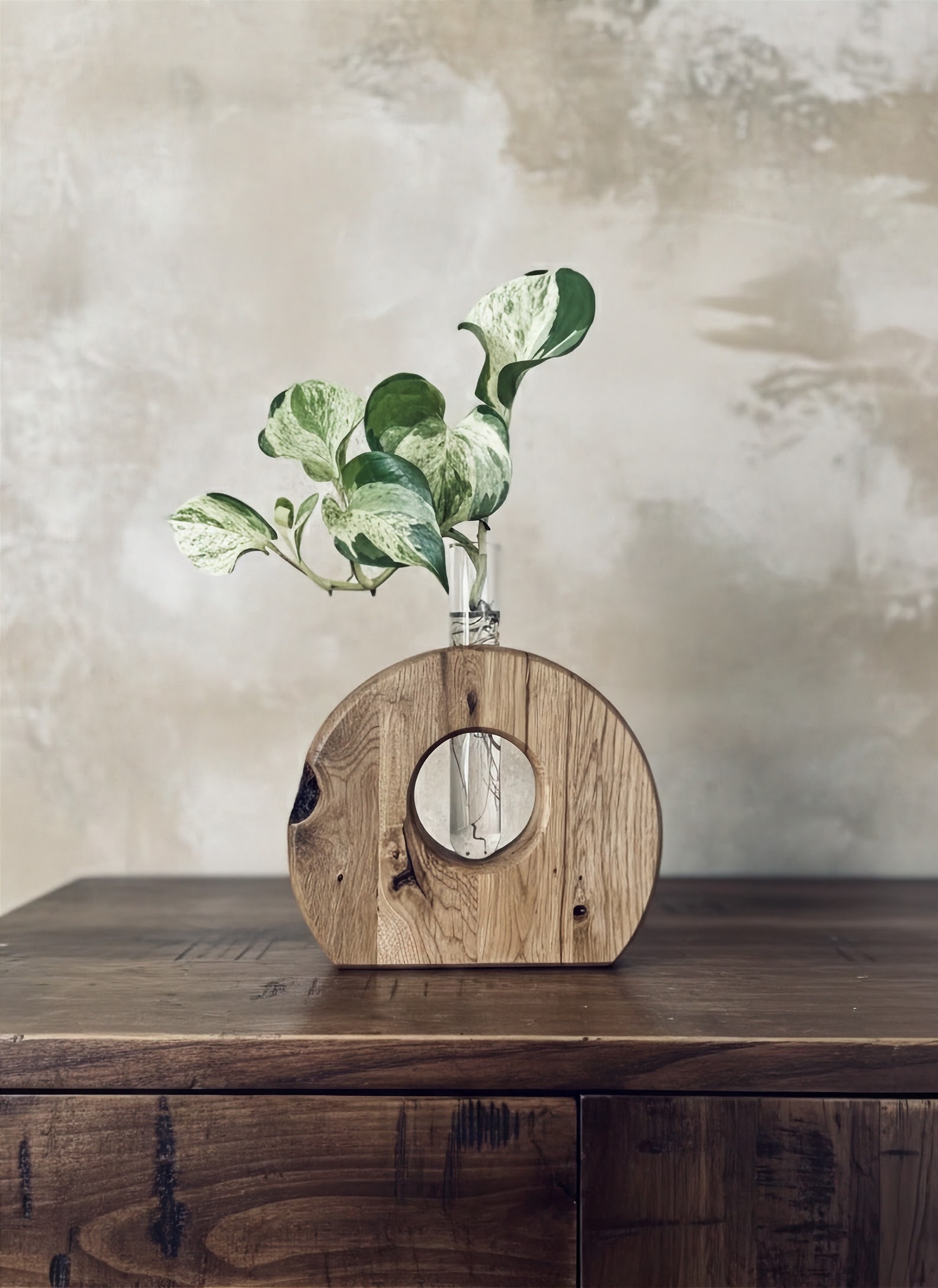 WoodenBotanery Váza PORTAL Dub