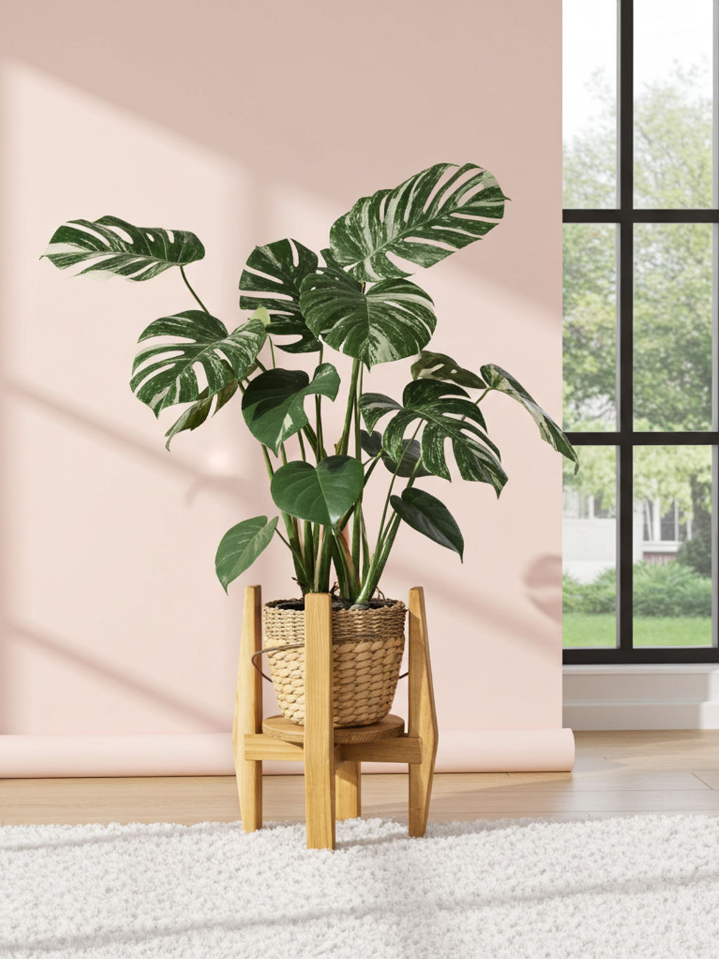 WoodenBotanery Stojan na kvety WB143 drevo smrek svetlohnedý