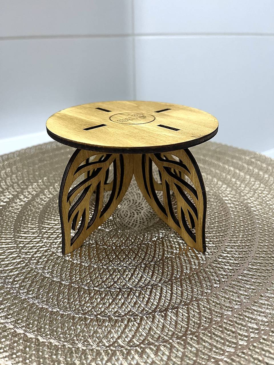 WoodenBotanery Stojan na kvety WB158 topoľ Farba: Svetlohnedá