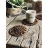 MONSTERA LEAF Coaster Set: Wooden (4 pcs)