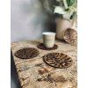 MONSTERA LEAF Coaster Set: Wooden
