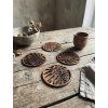 MONSTERA LEAF Coaster Set: Wooden