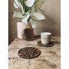 MONSTERA LEAF Coaster Set: Wooden