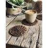 MONSTERA LEAF Coaster Set: Wooden (4 pcs)