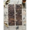 TROPIC MIX Coaster Set: Wooden (6 pcs)
