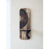 Wooden Wall Plant Stand LUNA: Acacia (Semicircle Pattern)