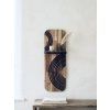 Wooden Wall Plant Stand LUNA: Acacia (Semicircle Pattern)