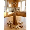 Vase POLIENKO: Walnut Log (Rustic Decor)