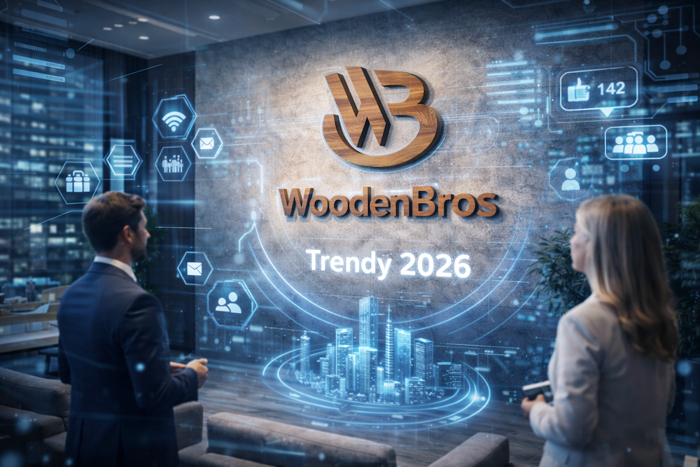 Trendy v prezentaci firem v roce 2026: Jak firmy využívají 3D logo a fyzický branding prostoru