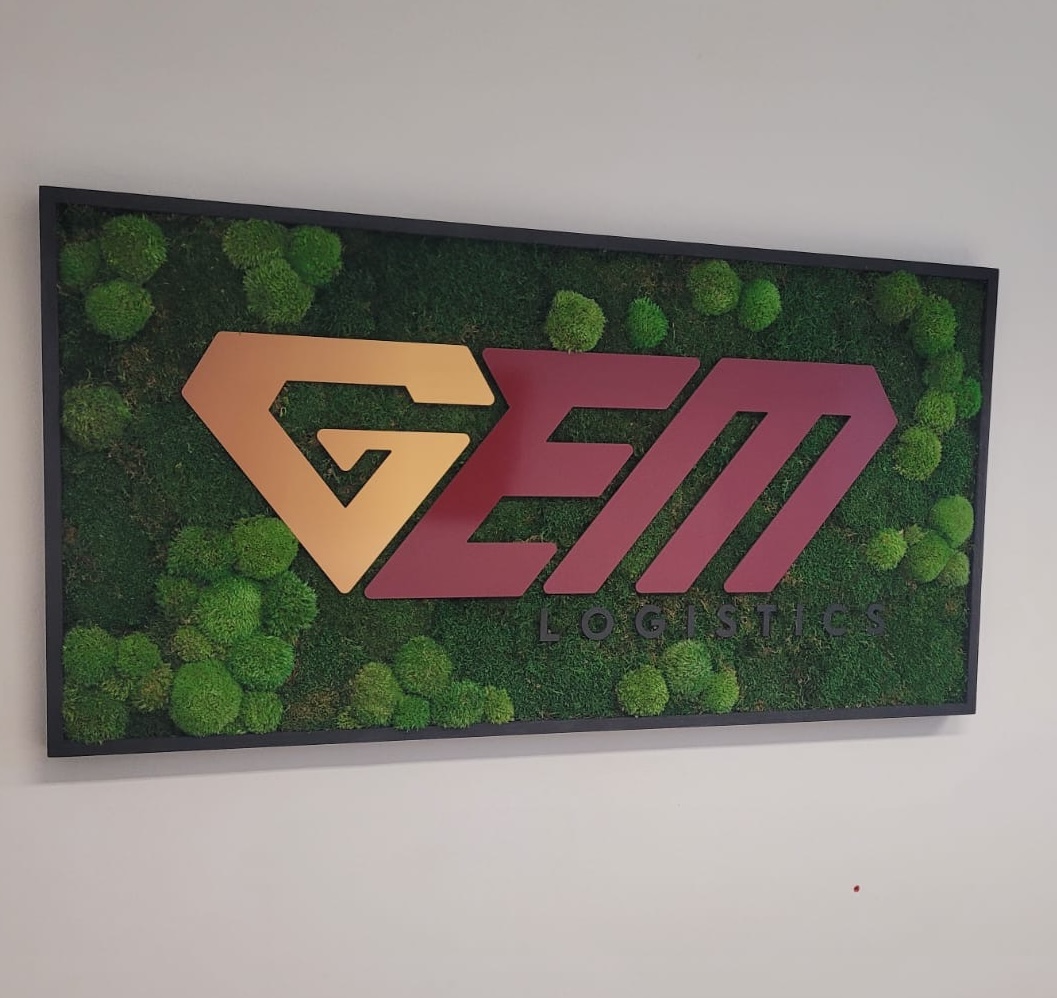 Výroba 3D logo pro GEM Logistics