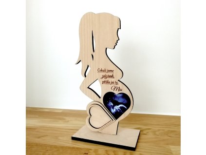 Ultrasound Stand in the Shape of a Pregnant Woman