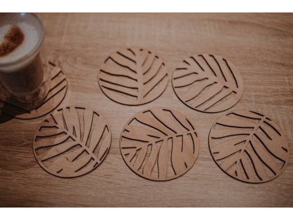 Wooden Ferns Coasters