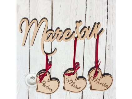 Family Name with Hearts – A Unique Keepsake for Your Family