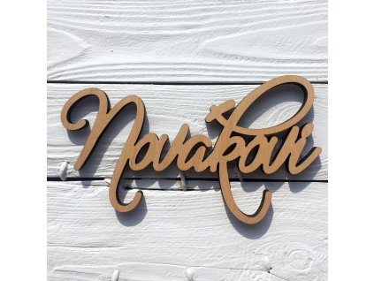 Custom wooden name