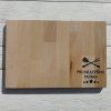 Holzbrett mit eigenem Motiv – ein originelles Geschenk für die Küche  Buchen- oder Eichenholz mit Öl