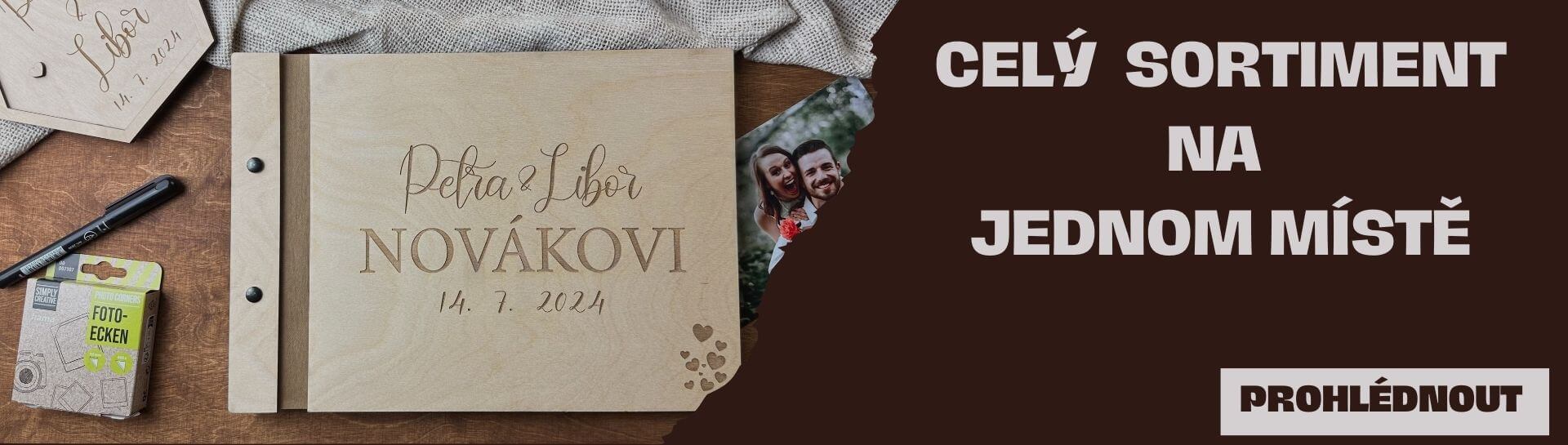 Dřevěné svatební produkty