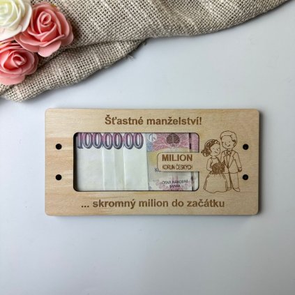 svatební karta na peníze