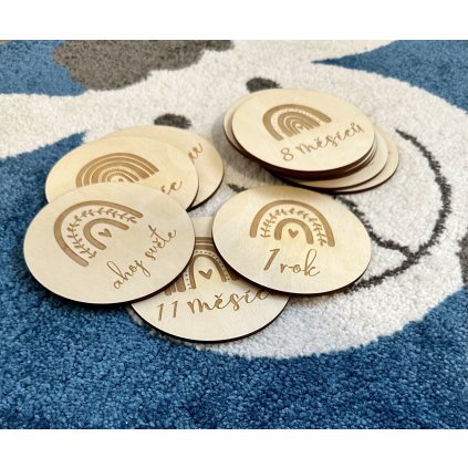 boho milníkové kartičky