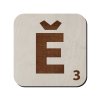 Dřevěné Scrabble písmeno "Ě"